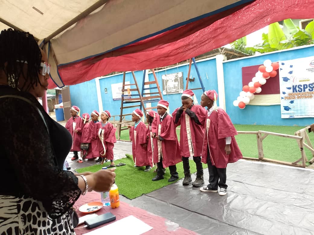 KSPS Graduation Ceremony — learners in gowns