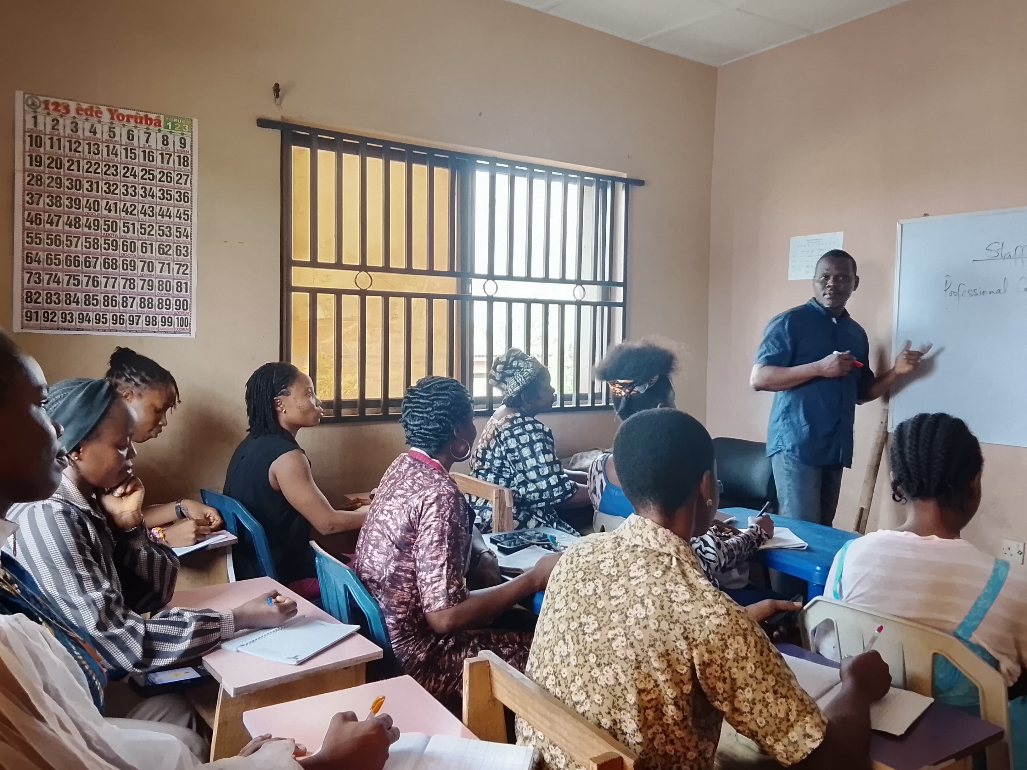 Staff training session